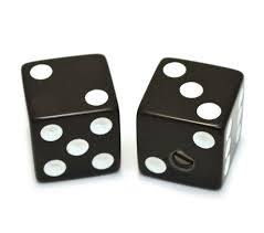 AllParts Black Dice Knobs - 2 Pack - Universal for Guitar and Bass PK-3250-023 - Cumberland Guitars
