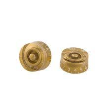 Gold Speed Knobs - Universal - For Guitar or Bass - Set of 2 - Cumberland Guitars