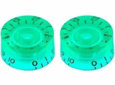Green Speed Knobs - Universal - For Guitar or Bass - Set of 2 - Cumberland Guitars
