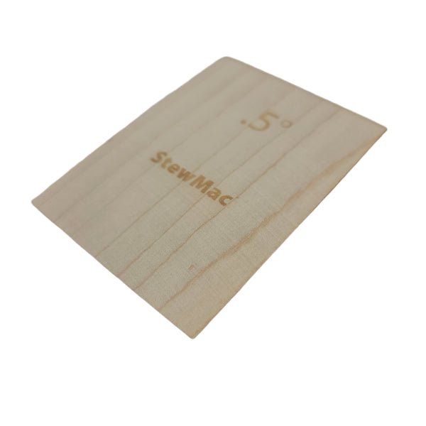 StewMac Universal .5 Degree Maple Neck Shim for Guitar or Bass