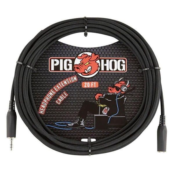 Pig Hog 20ft Headphone Extension Cable - Black