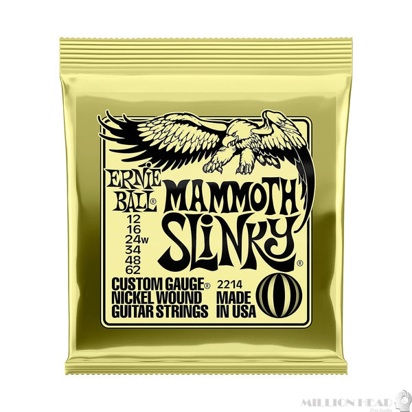 Ernie Ball Mammoth Slinky 2214 Nickel Wound Electric Guitar Strings 12-62
