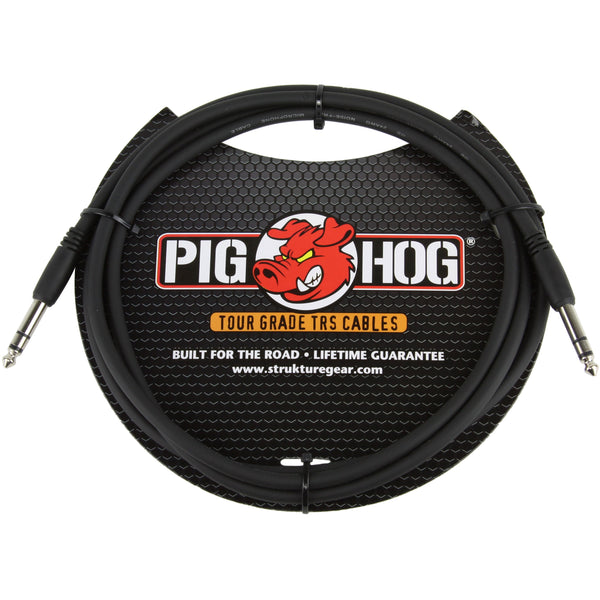 Pig Hog 15' 1/4" TRS - 1/4" TRS Stereo Footswitch Replacement Cable - Cumberland Guitars