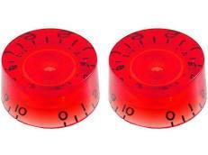 Red Speed Knobs - Universal - For Guitar or Bass - Set of 2 - Cumberland Guitars