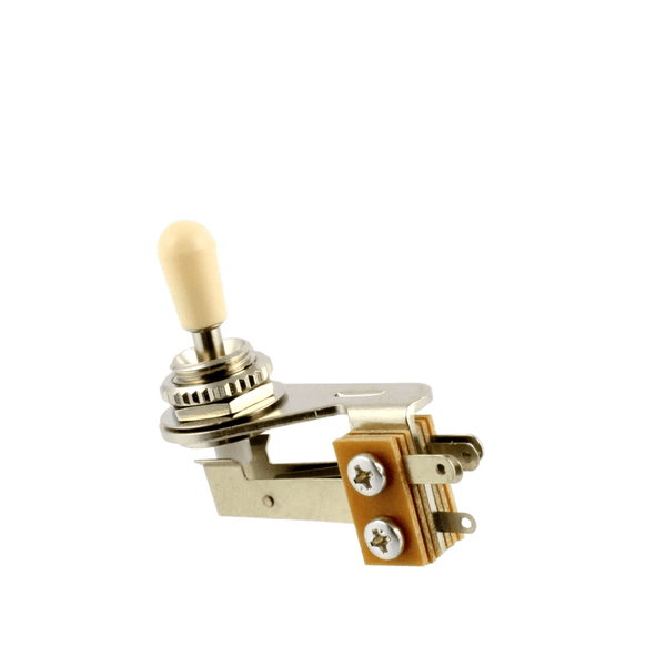 Right Angle 3-way Toggle Switch with Cream Tip - Cumberland Guitars
