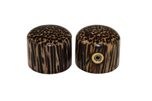 AllParts Tigerwood Wood Universal Guitar Knobs - Set of 2 - - Cumberland Guitars